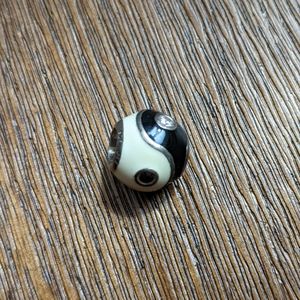 Retired Pandora Ying Yang Enamel Bead